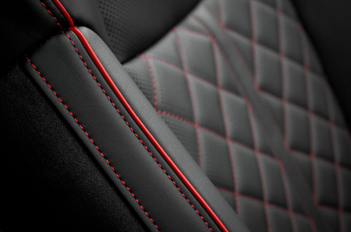 Audi S8 2025 review stitching detail 17 Audi S8 2025 review stitching detail 17