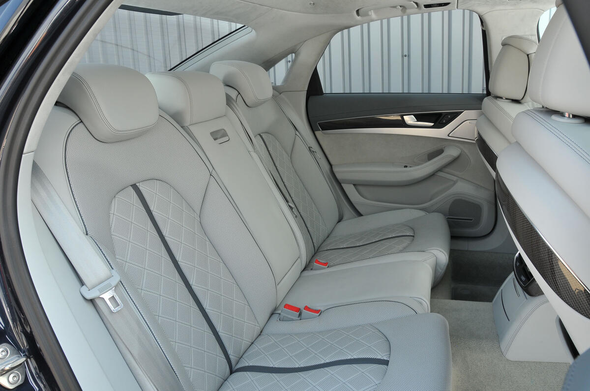 Audi S8 rear seats