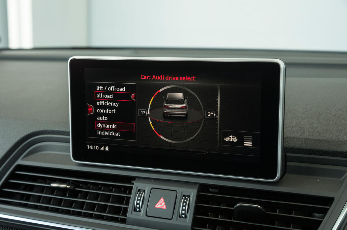 Audi SQ5 dynamic driving options