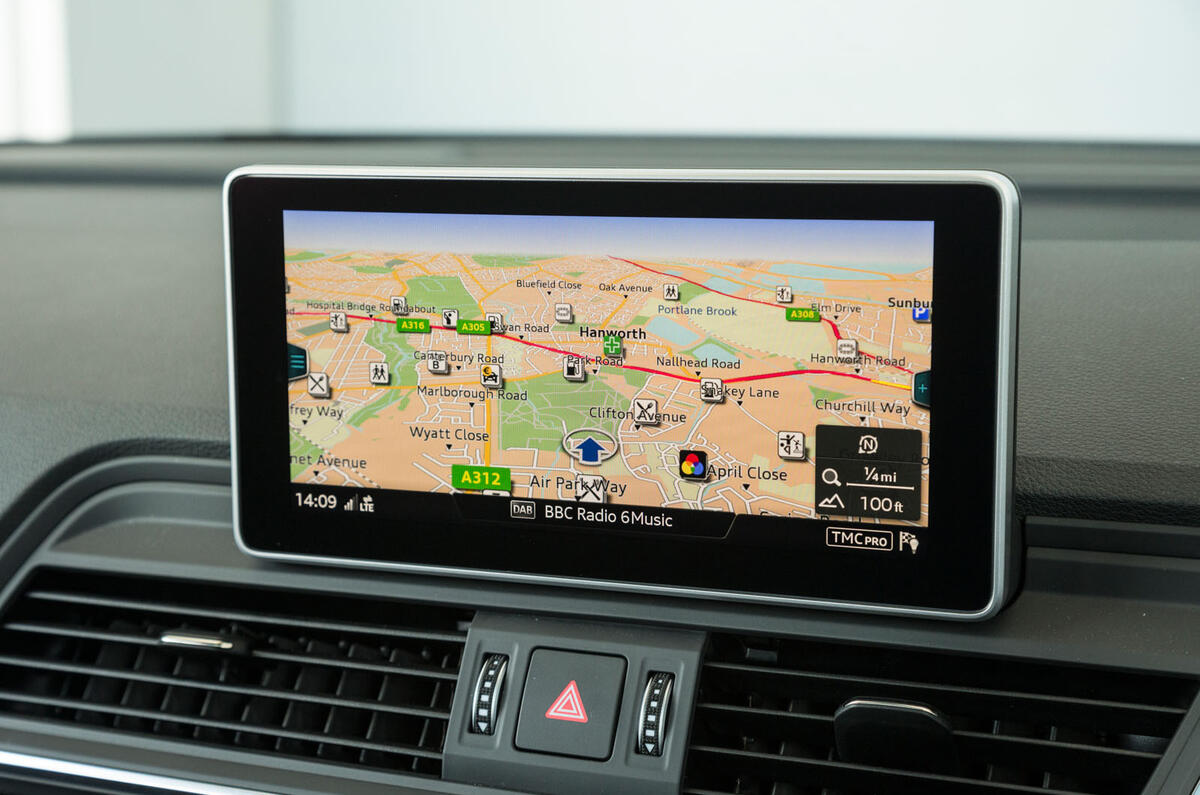Audi SQ5 MMI infotainment system