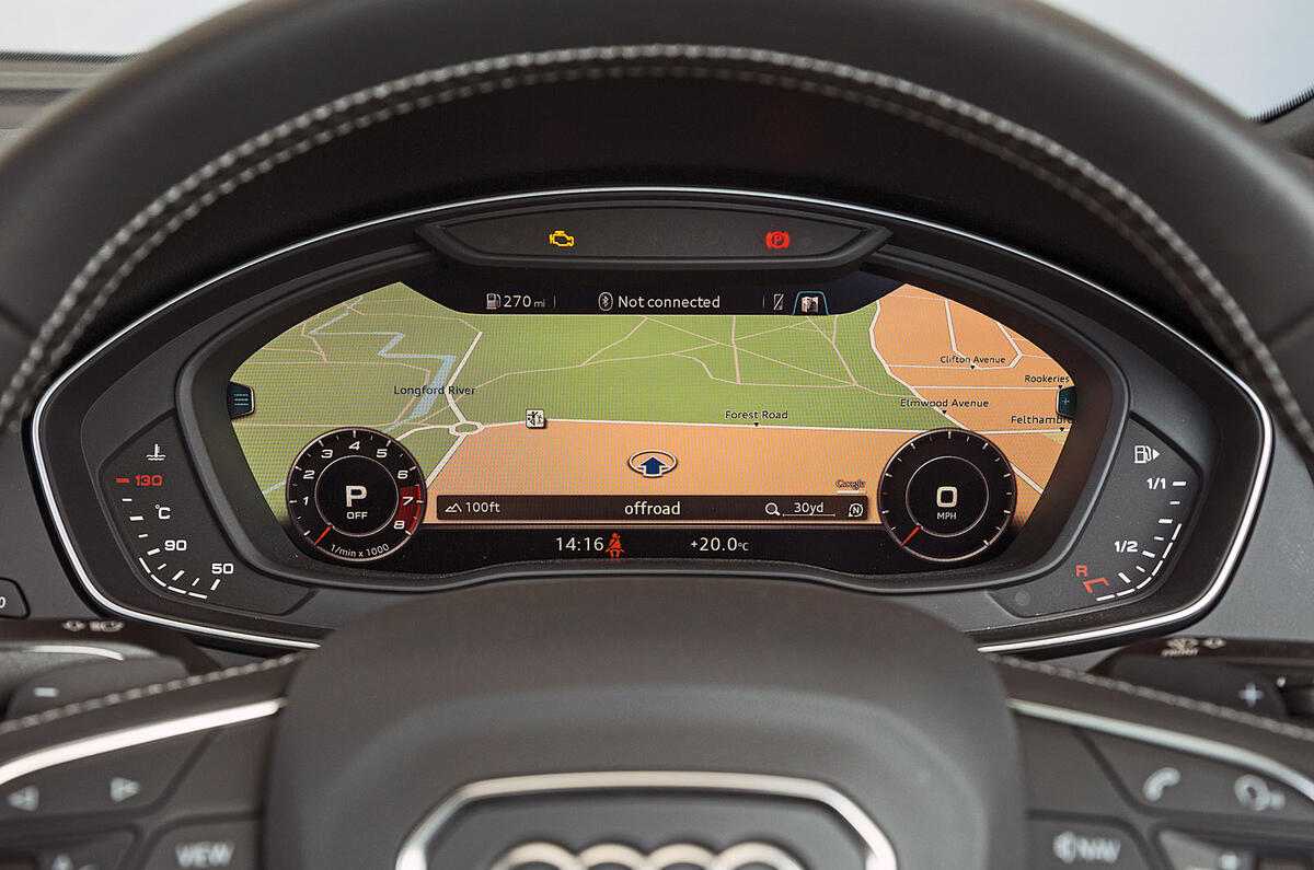 Audi SQ5 virtual cockpit
