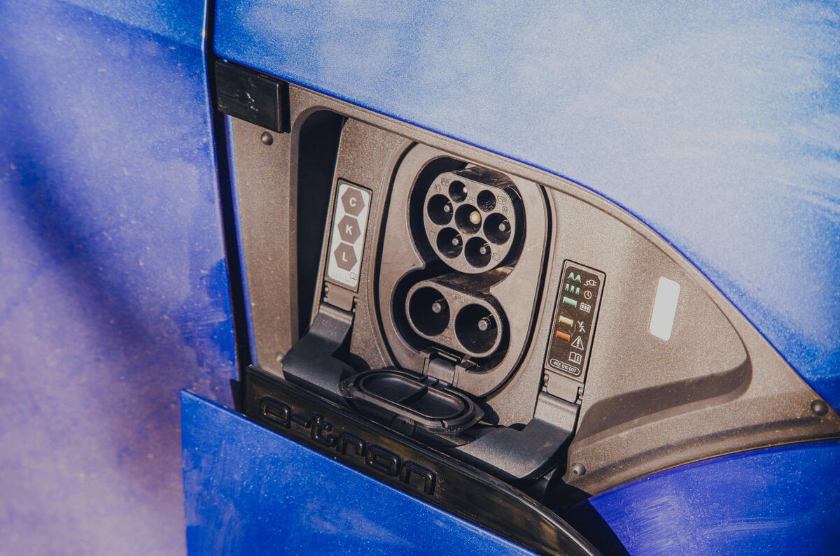 Audi SQ8 Q8 etron 2025 Review charging port 27 Audi SQ8 Q8 etron 2025 Review charging port 27