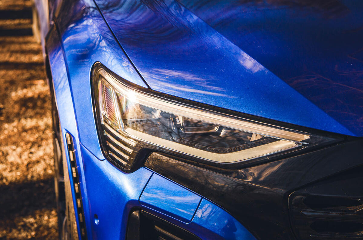 Audi SQ8 Q8 etron 2025 Review headlight 13 Audi SQ8 Q8 etron 2025 Review headlight 13