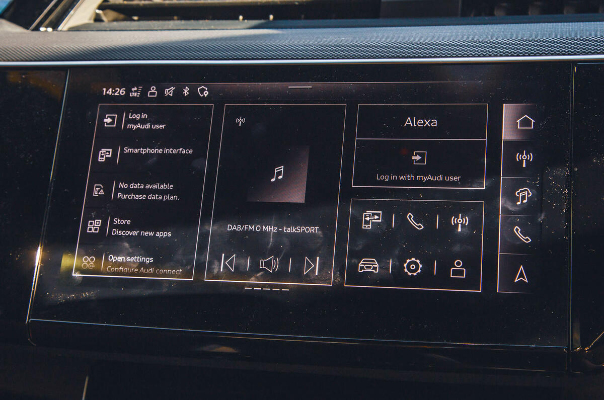 Audi SQ8 Q8 etron 2025 Review infotainment 22 Audi SQ8 Q8 etron 2025 Review infotainment 22