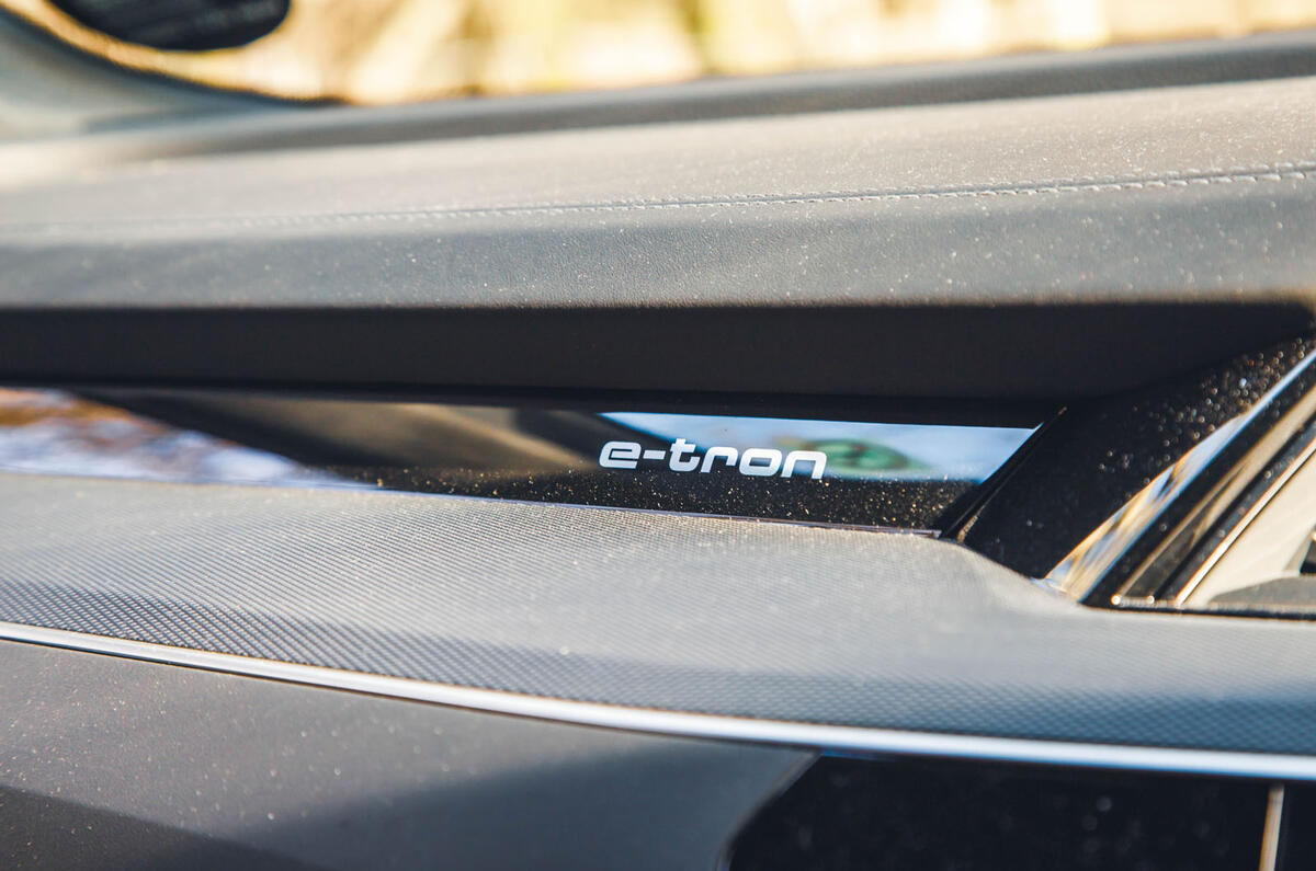 Audi SQ8 Q8 etron 2025 Review interior badge 24 Audi SQ8 Q8 etron 2025 Review interior badge 24