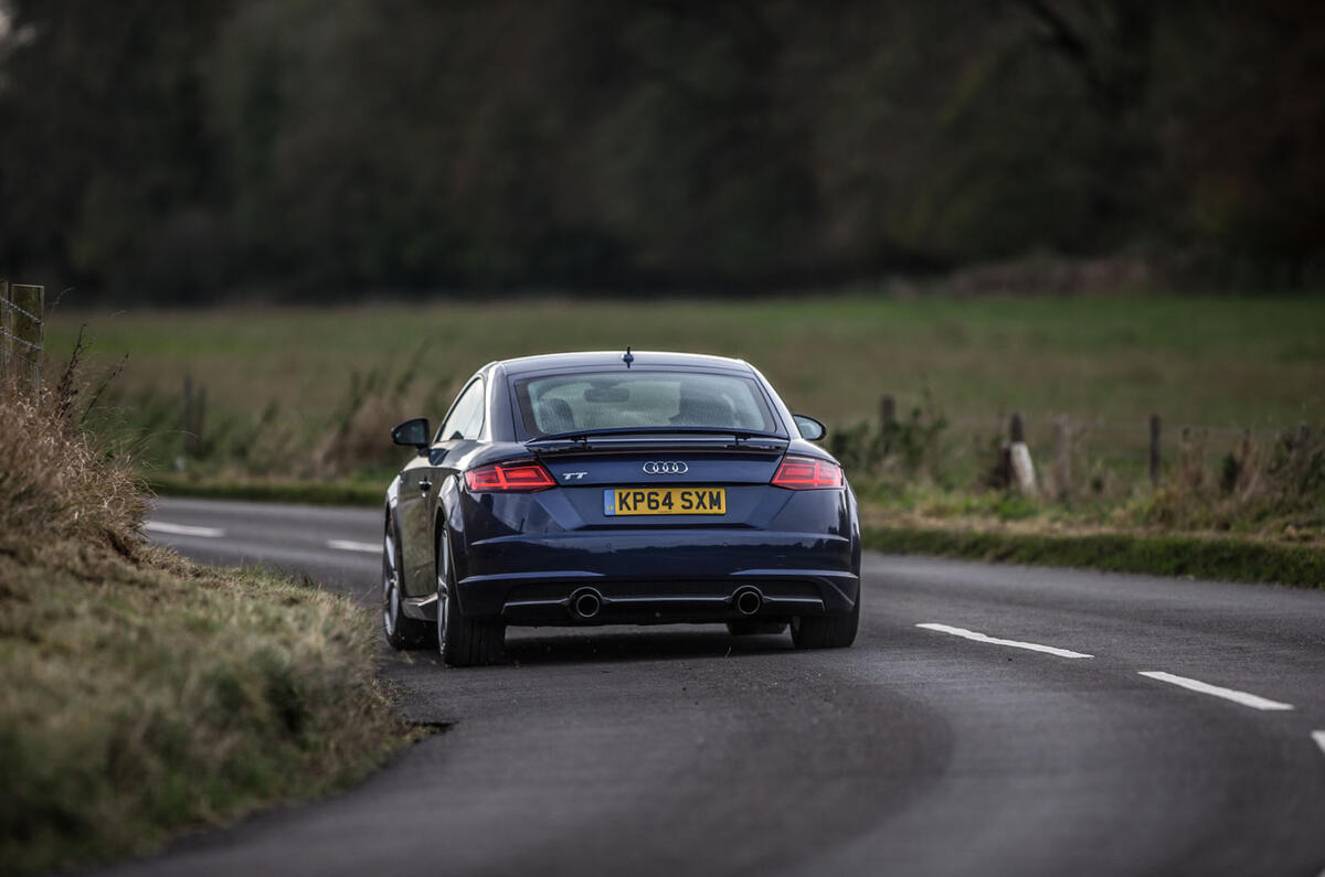 Braking is stable and confident in the Audi TT