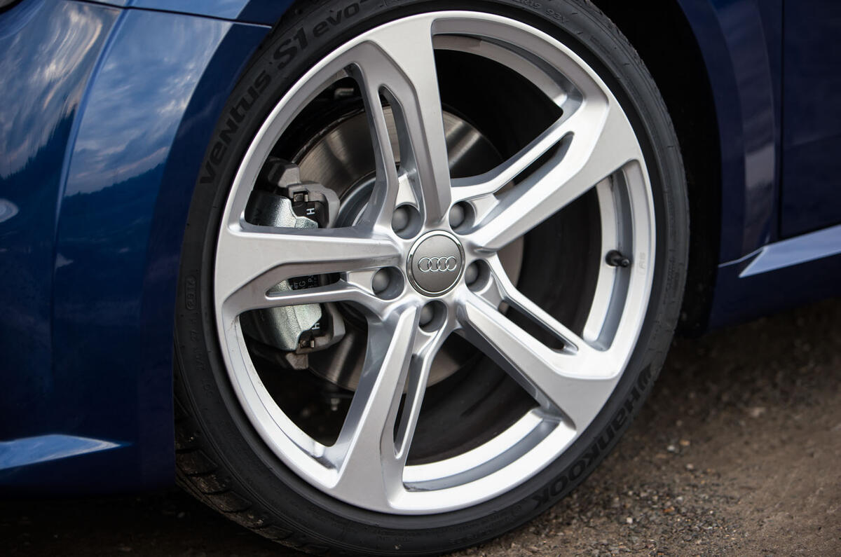 18in alloys are standard on the Audi TT, with 19s available on the S Line