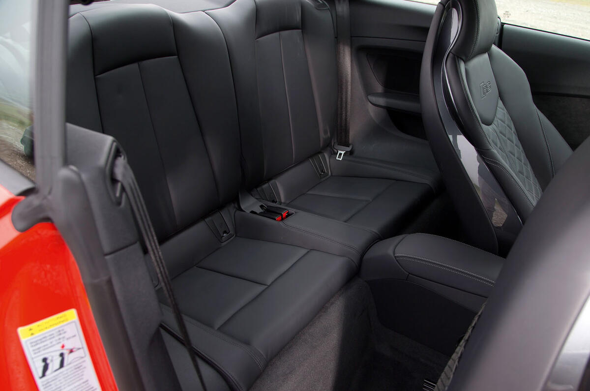 Audi TT RS rear seats