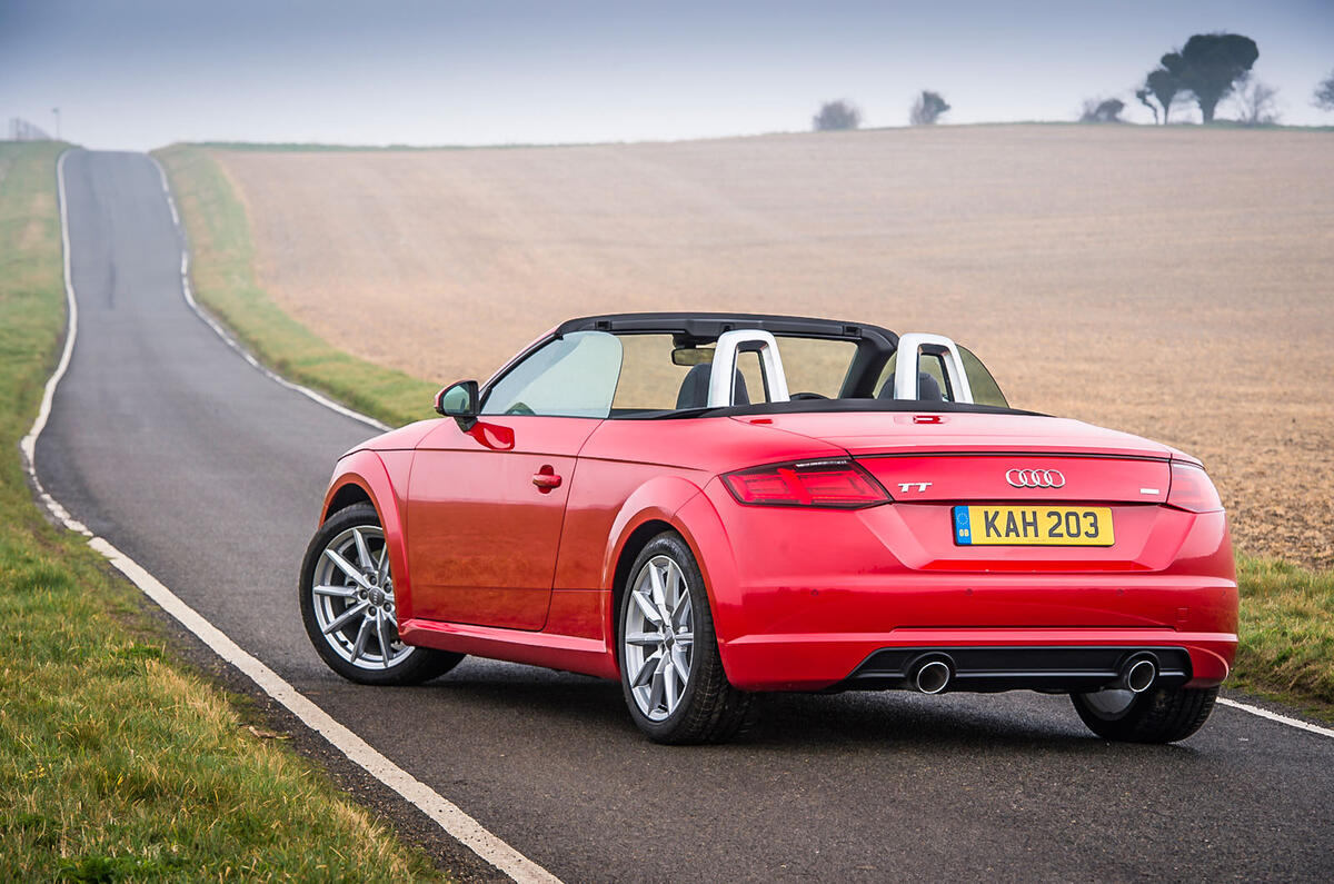 The two seat Audi TT Roadster