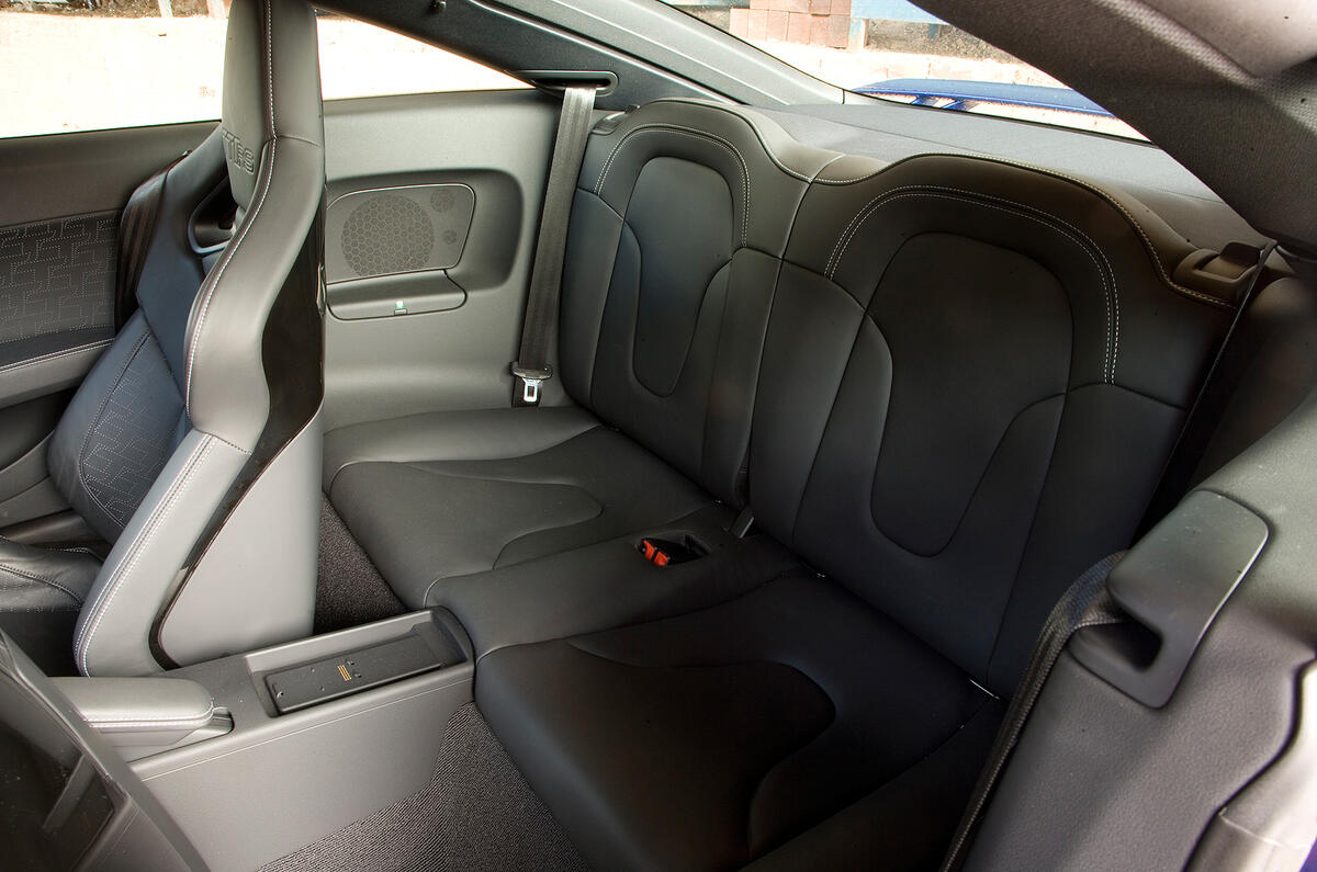 Audi TT RS rear seats