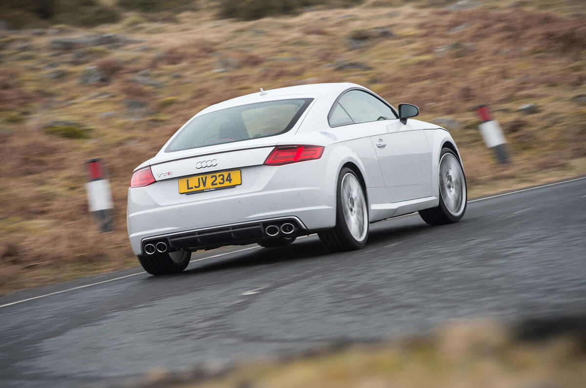 Audi TTS rear cornering