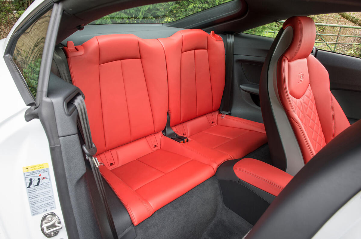 Audi TTS rear seats
