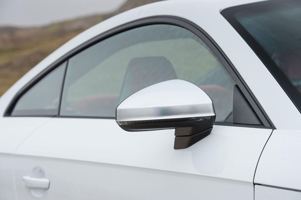 Audi TTS satin silver wing mirrors