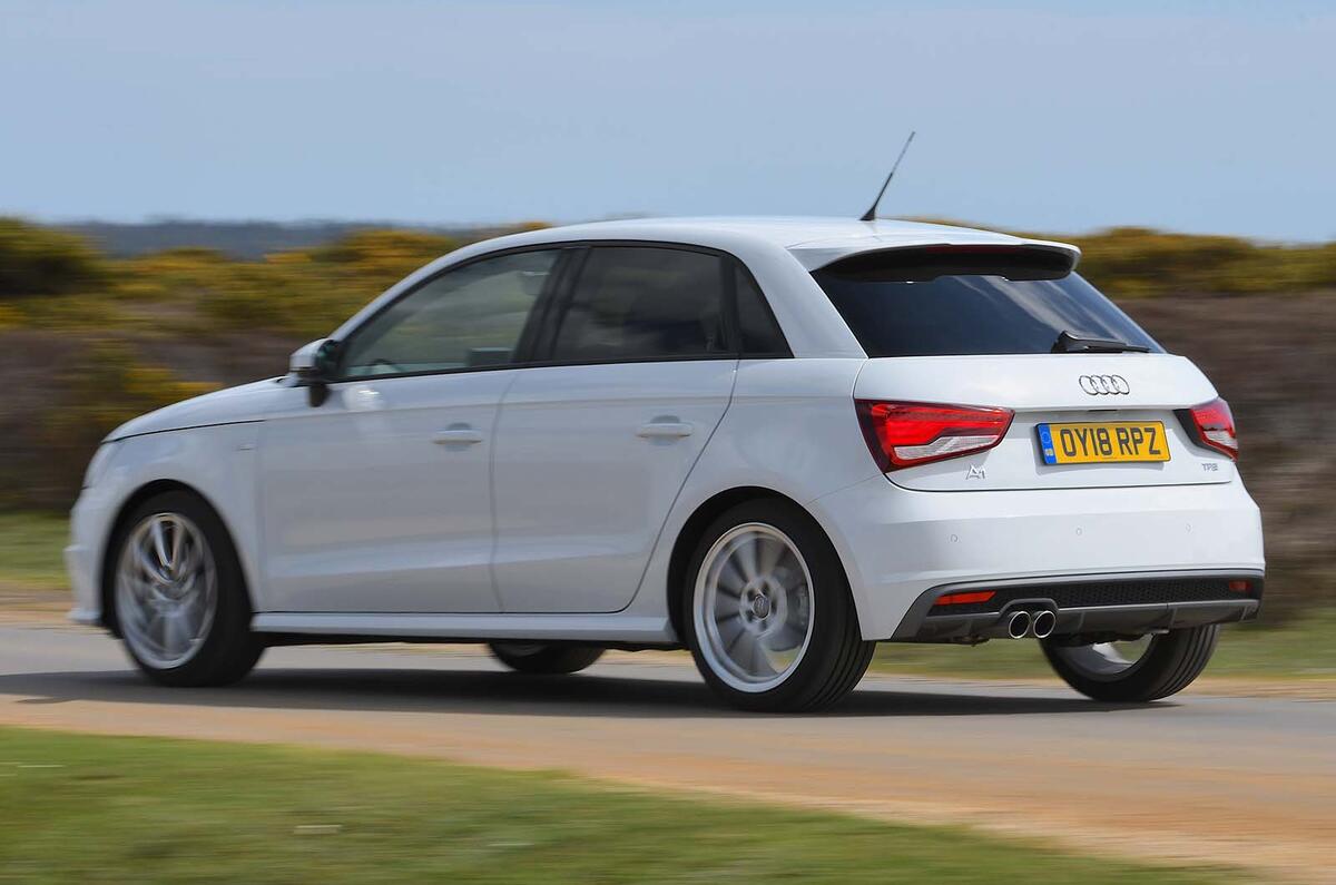 Audi A1 rear three quarter tracking Audi A1 rear three quarter tracking