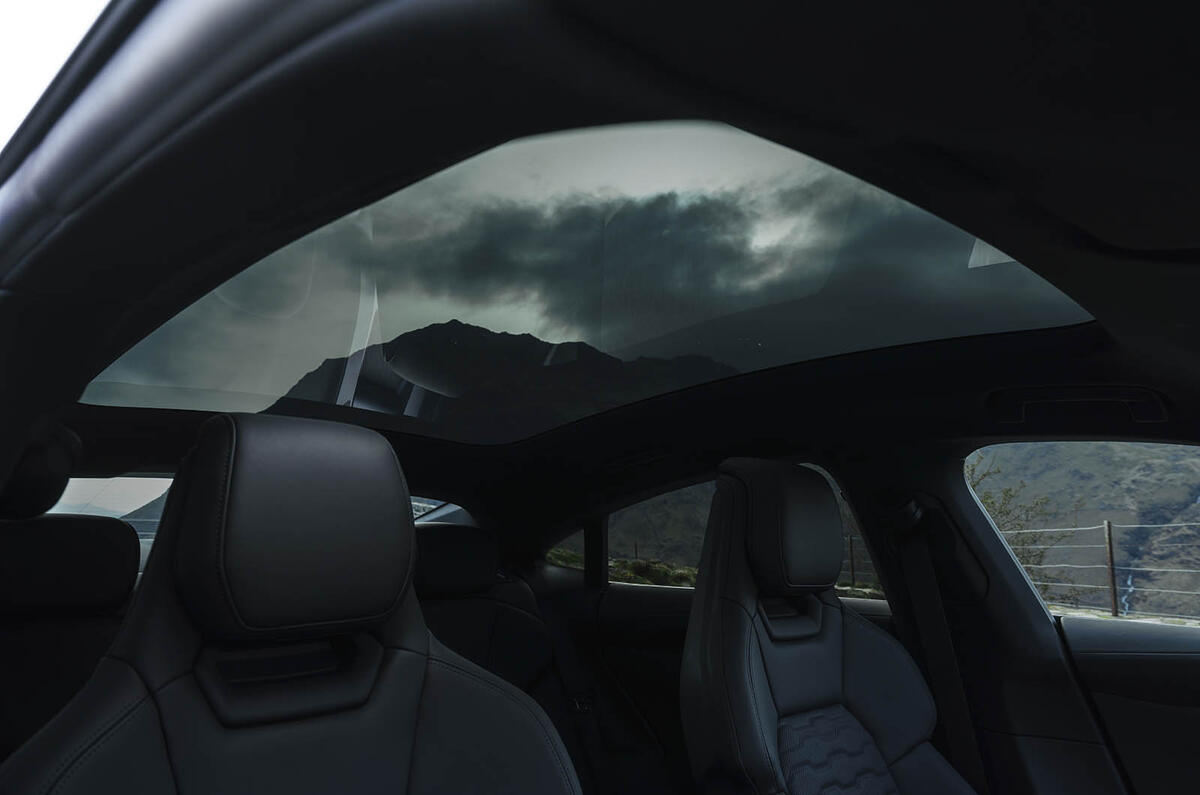 Toit panoramique de l'Audi E-tron GT
