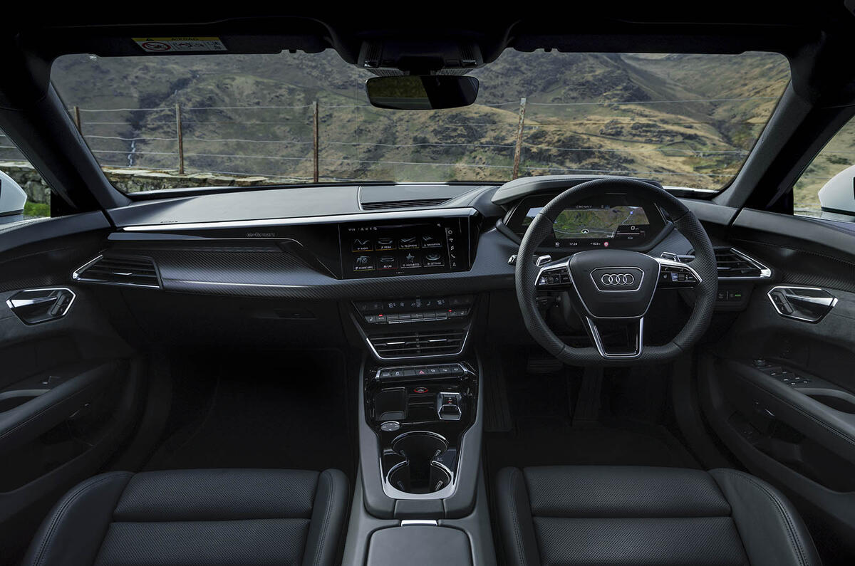 Tableau de bord de l'Audi E-tron GT