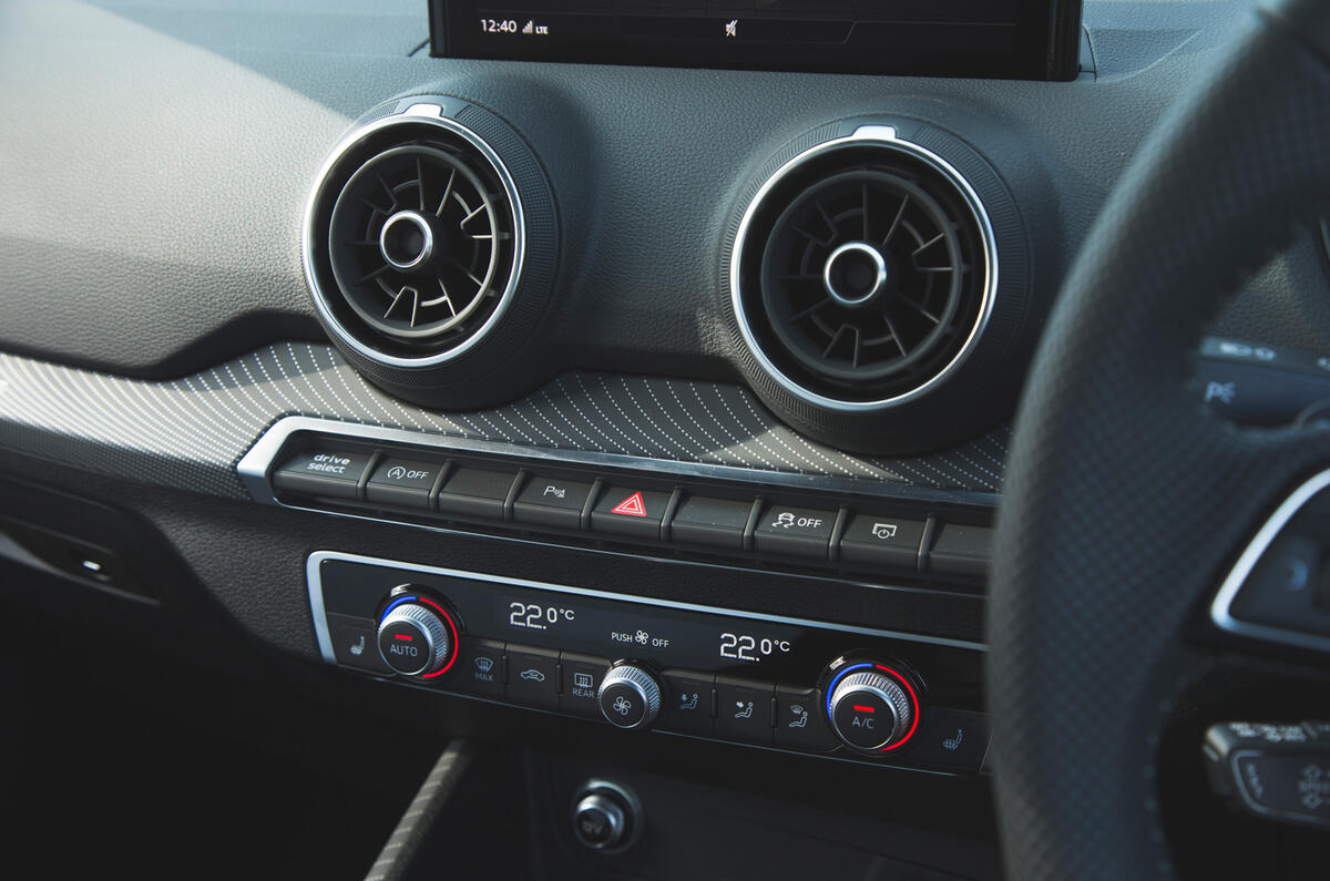 Audi Q2 review   air vents and buttons Audi Q2 review   air vents and buttons