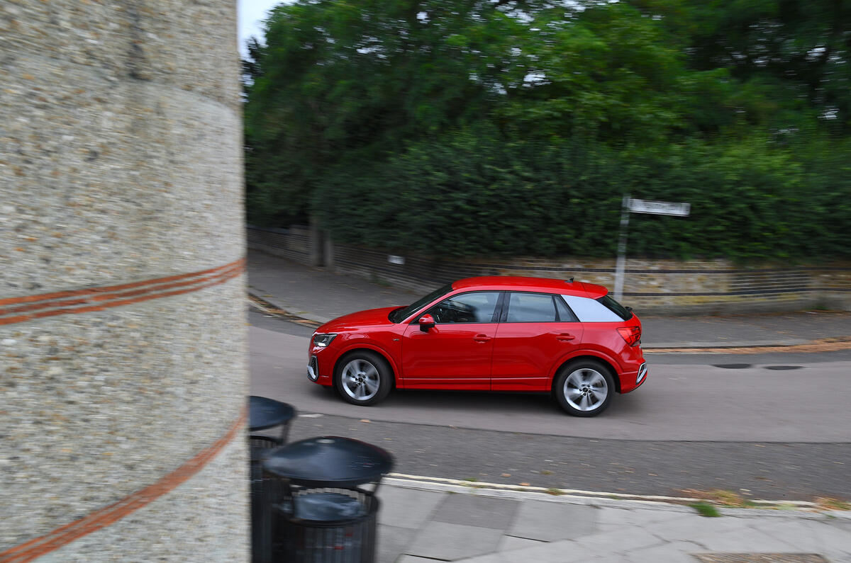 Audi Q2 review   side cornering Audi Q2 review   side cornering