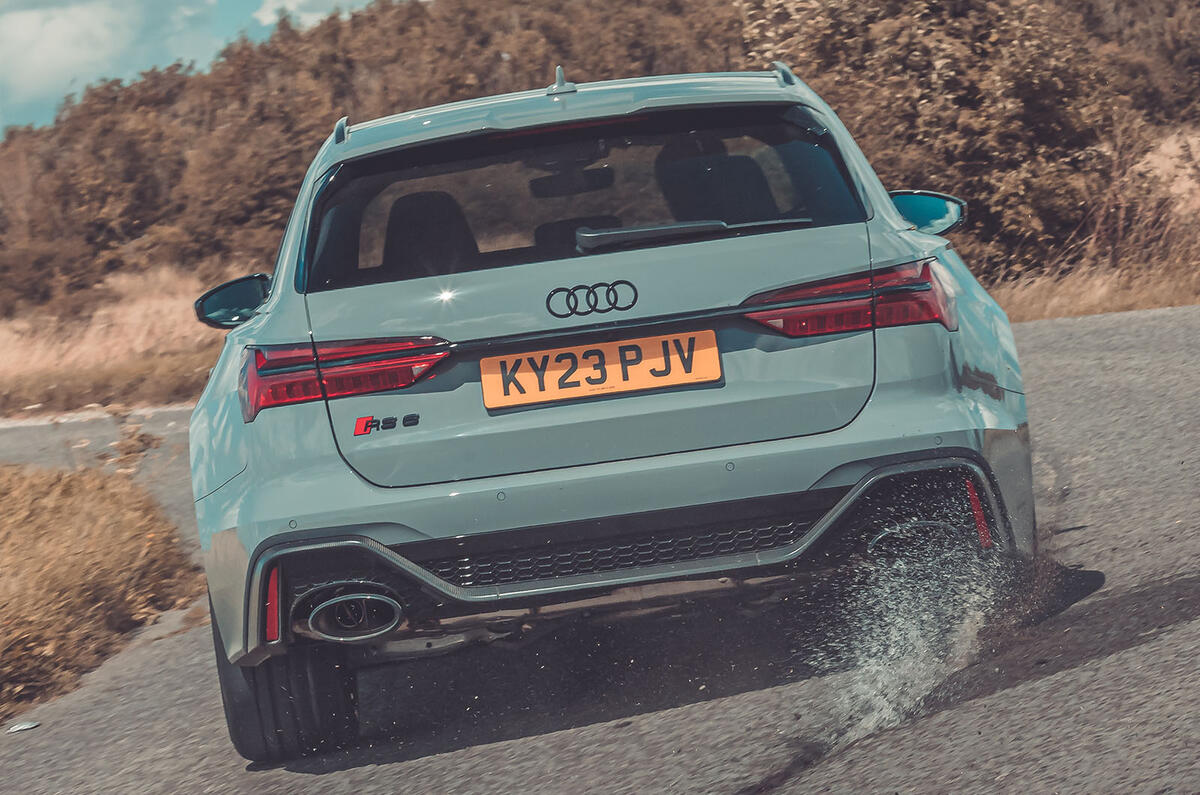 Audi RS6 review rear drift Audi RS6 review rear drift