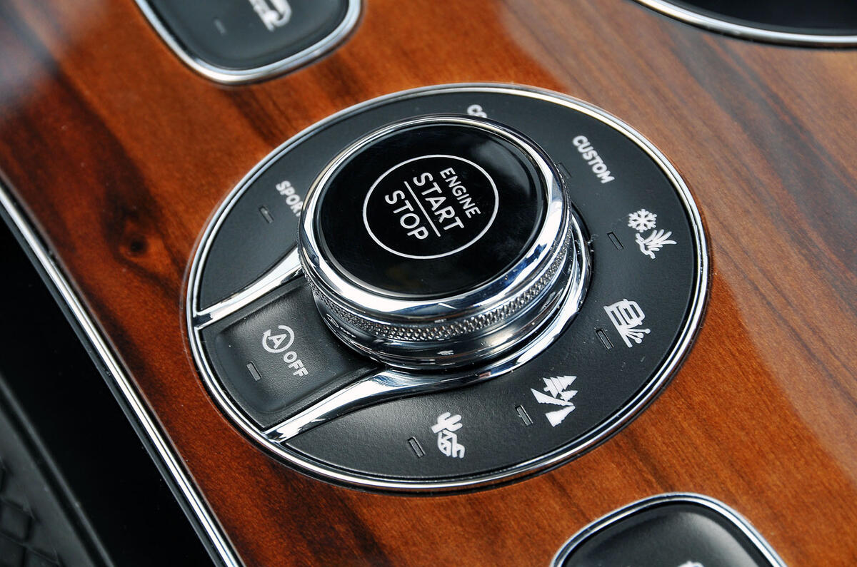 Bentley Bentayga Diesel ignition button