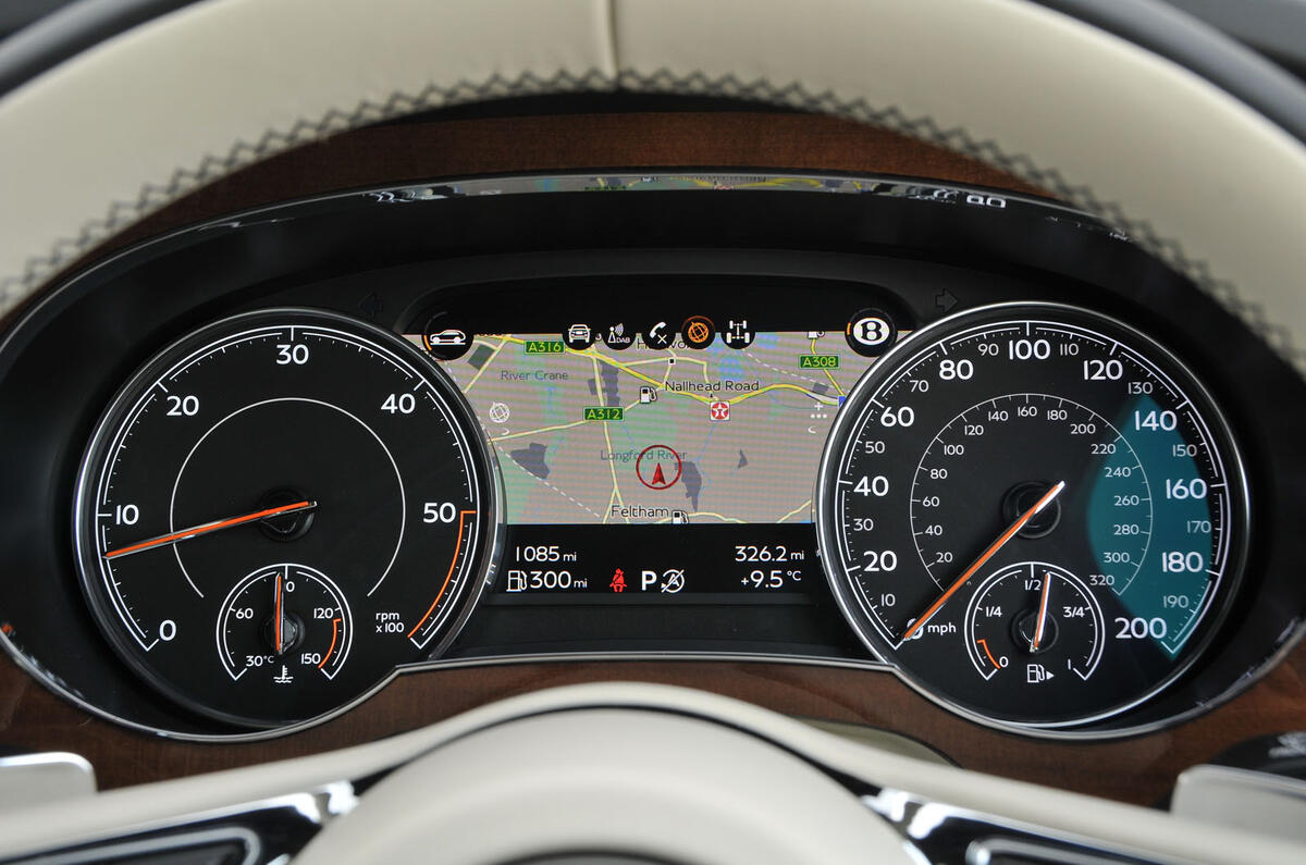 Bentley Bentayga Diesel instrument cluster