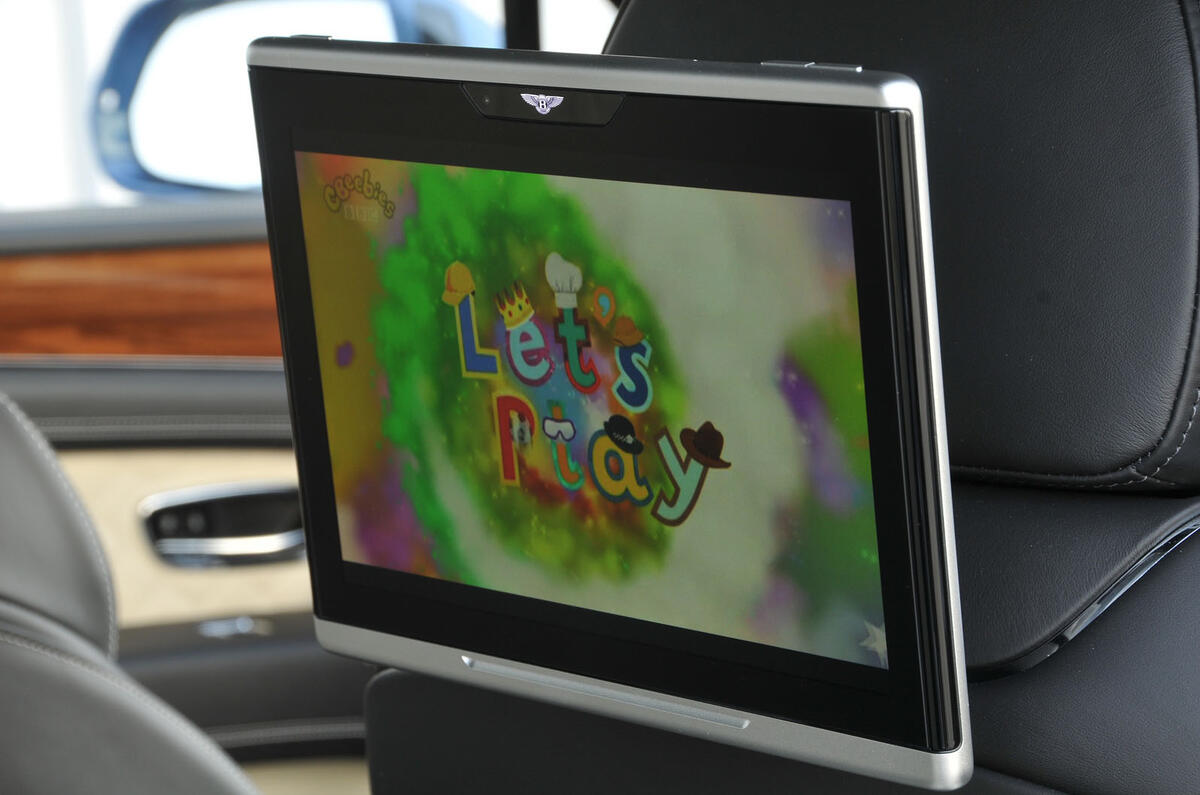 Bentley Bentayga Diesel rear infotainment screens