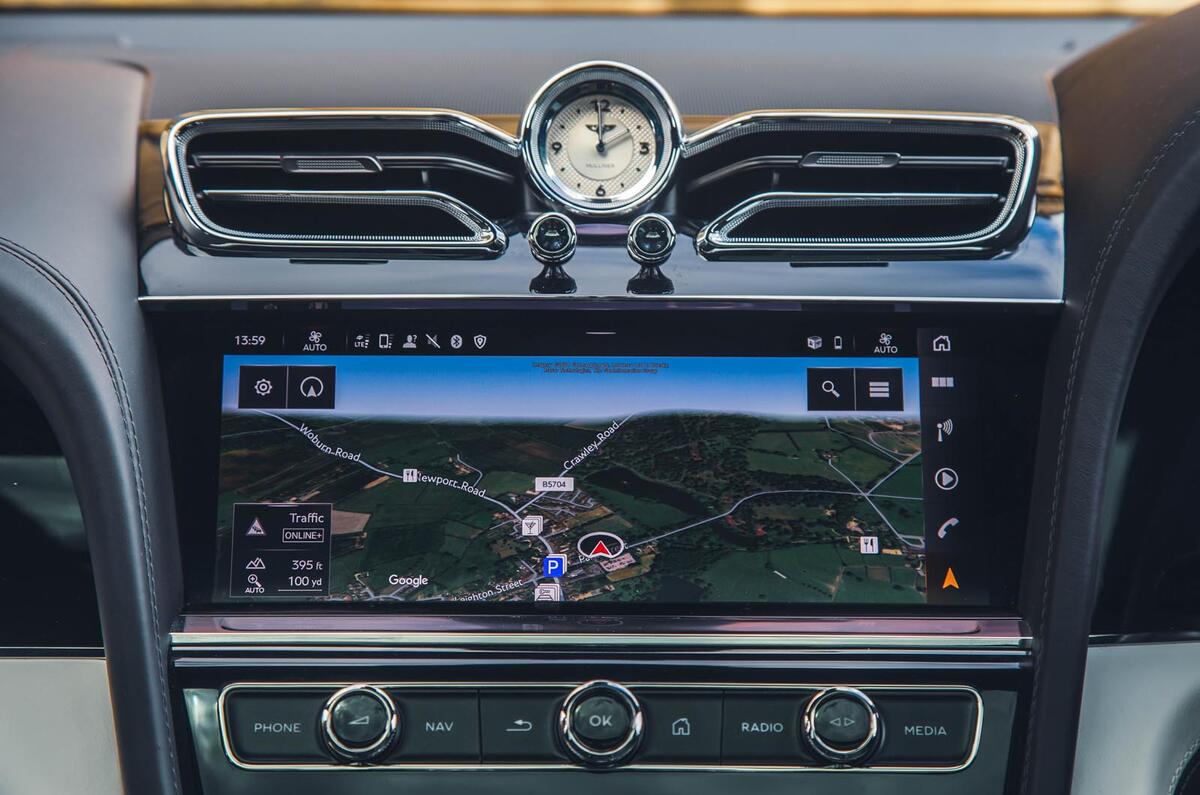 bentley bentayga mulliner ewb review 202413 infotianment