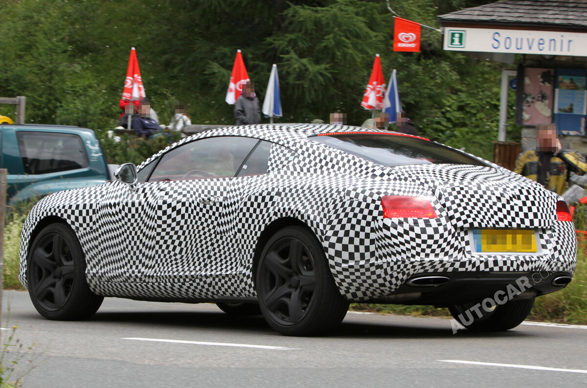 New Bentley Continental GT caught