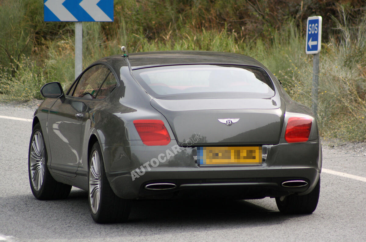 Bentley Conti' GT spied undisguised