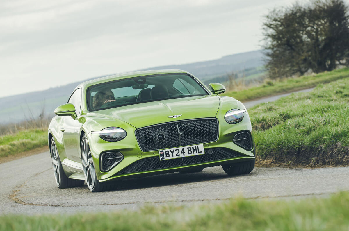 bentley continental gt speed 2025 Review front corner 35