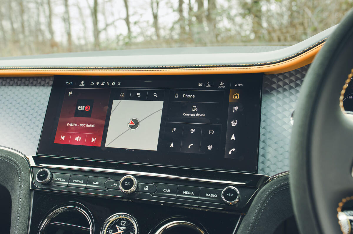 bentley continental gt speed 2025 Review infotainment 19
