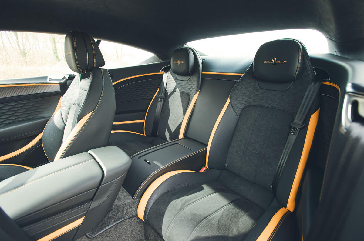 bentley continental gt speed 2025 Review rear seats 2