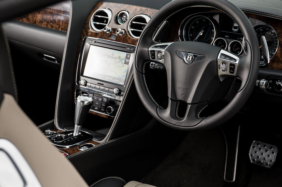 Bentley Continental GT steering wheel