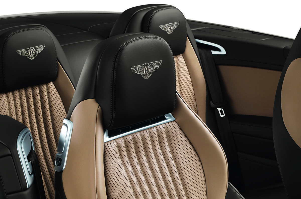 Bentley Continental GTC rear seats