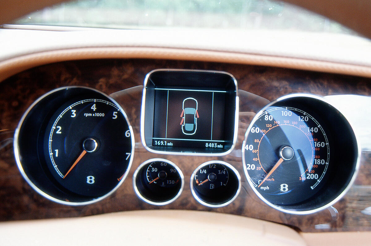 Bentley Flying Spur instrument cluster