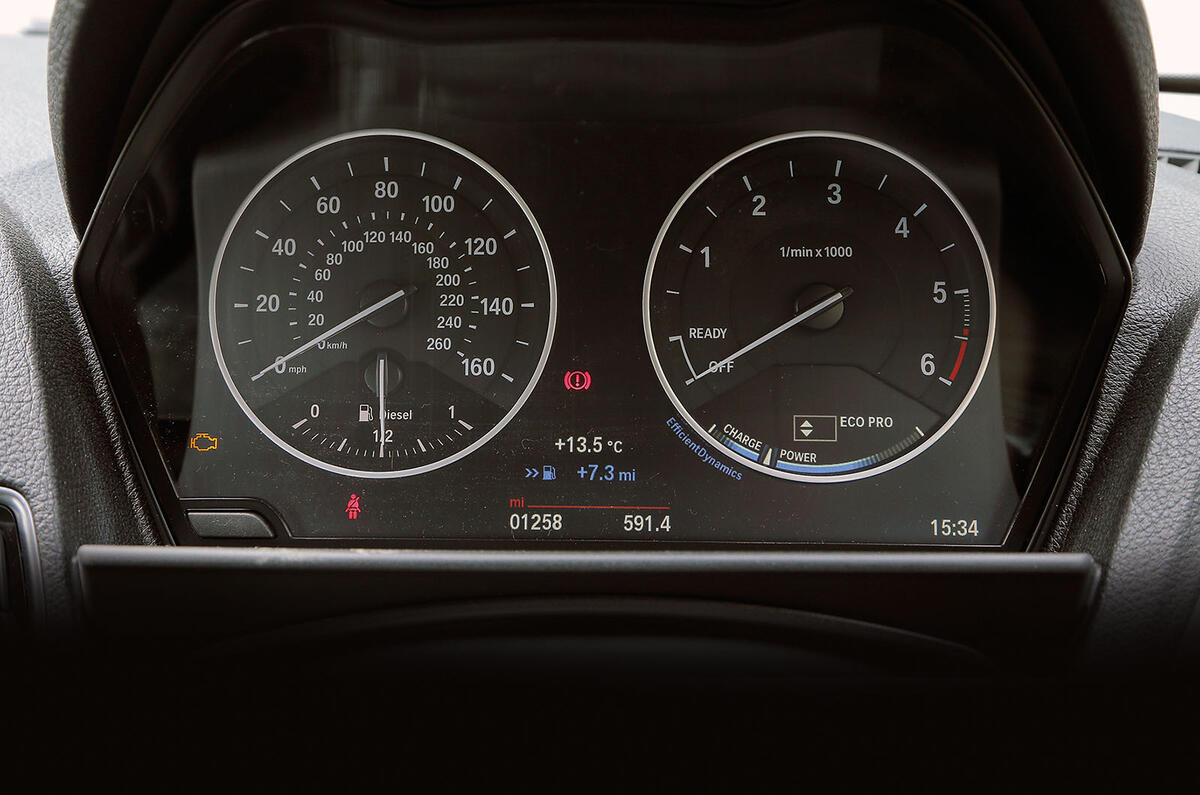 BMW 1 Series instrument cluster