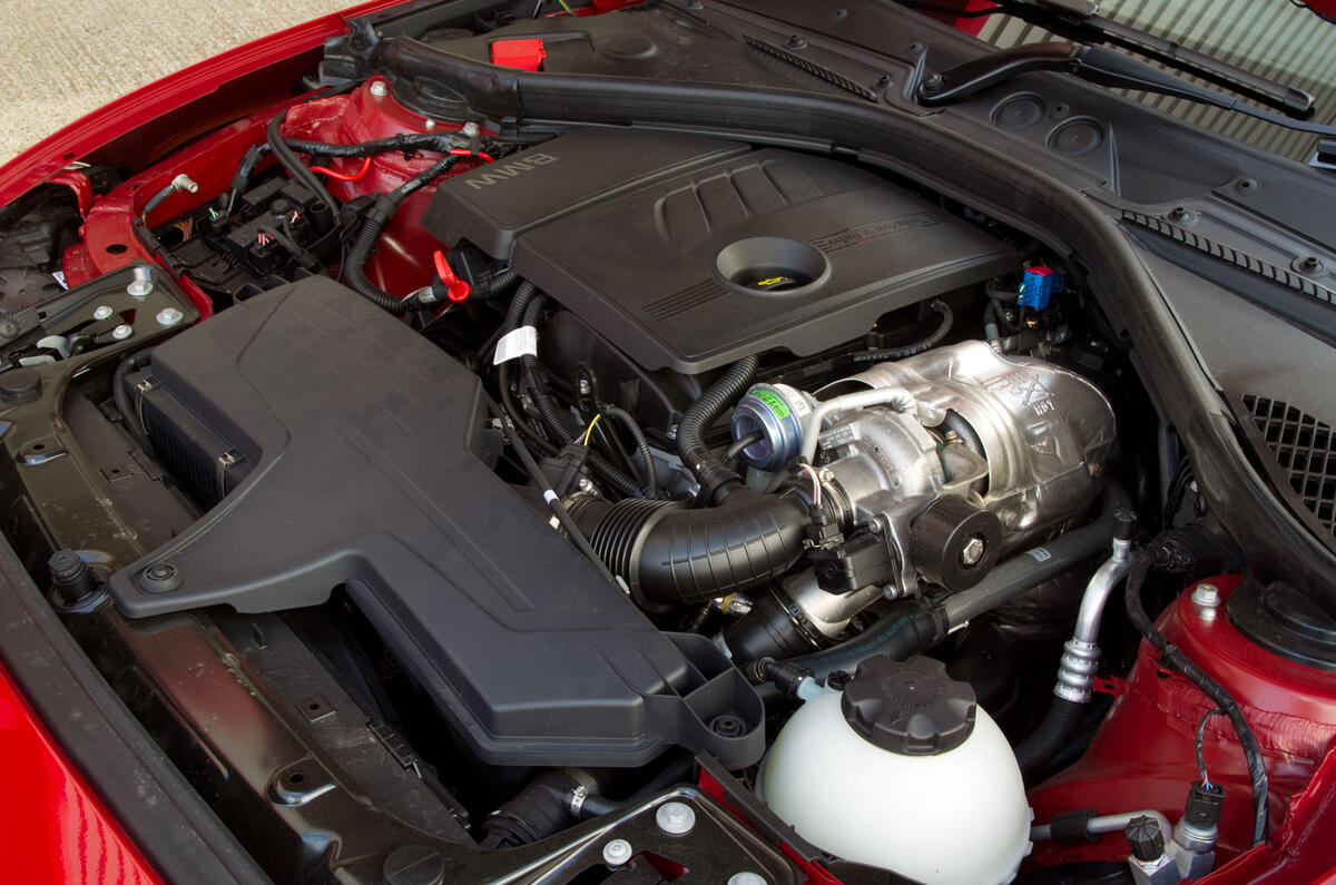 Economy is not as brilliant as BMW would have you believe, but it's close BMW 1 Series engine block