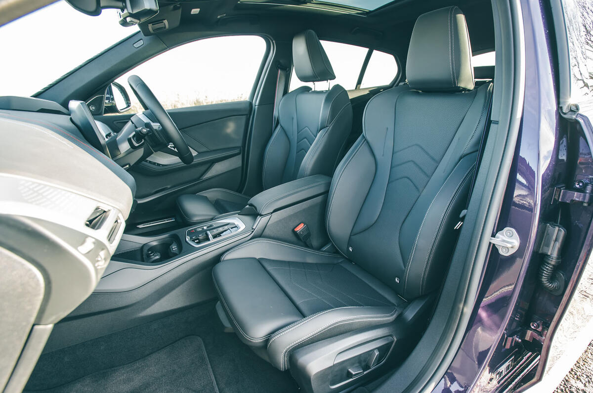 BMW 1 Series review 2025 12 front seats BMW 1 Series review 2025 12 front seats