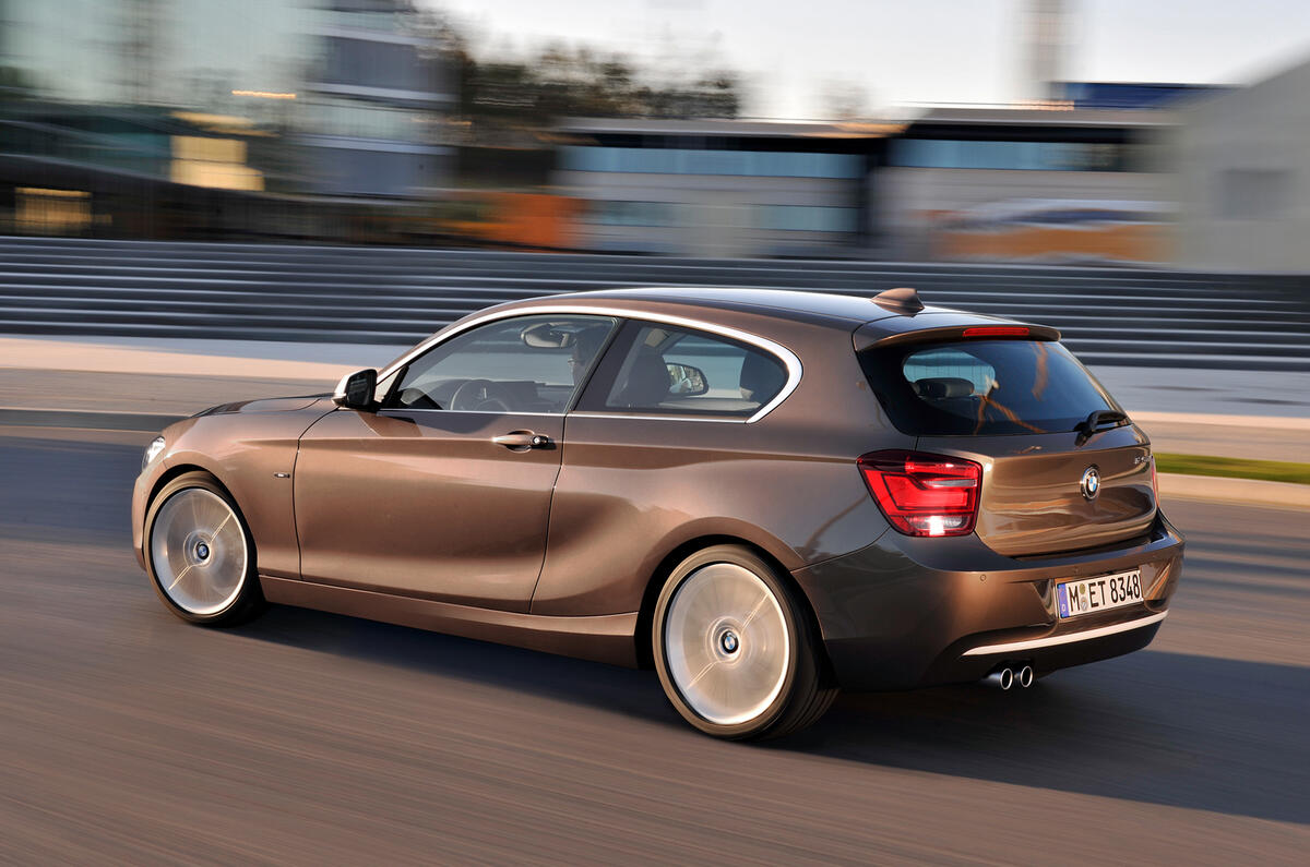 Three-door BMW 1-series uncovered