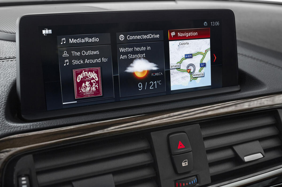 BMW 2 Series Convertible iDrive infotainment system