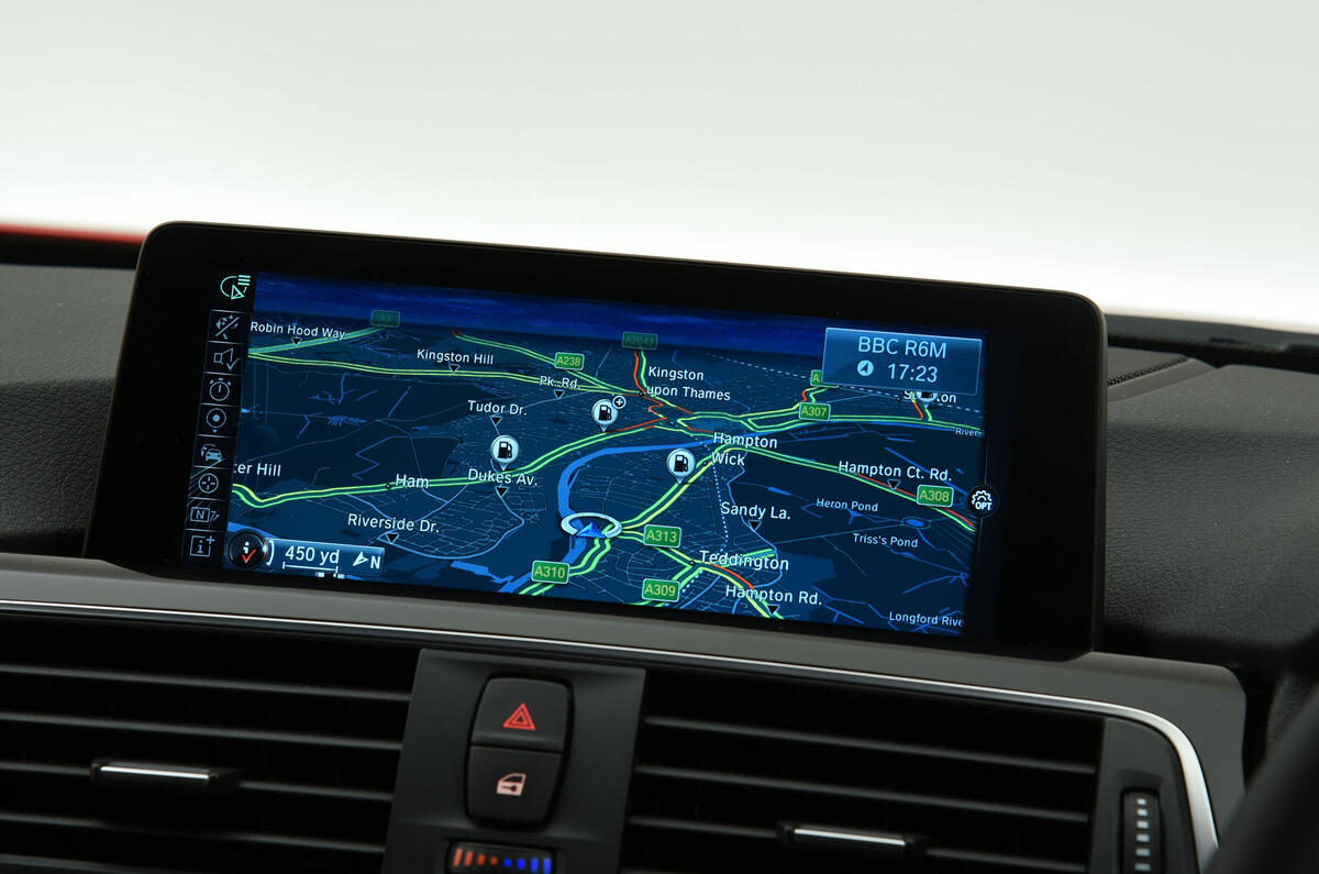 BMW 3 Series sat nav system