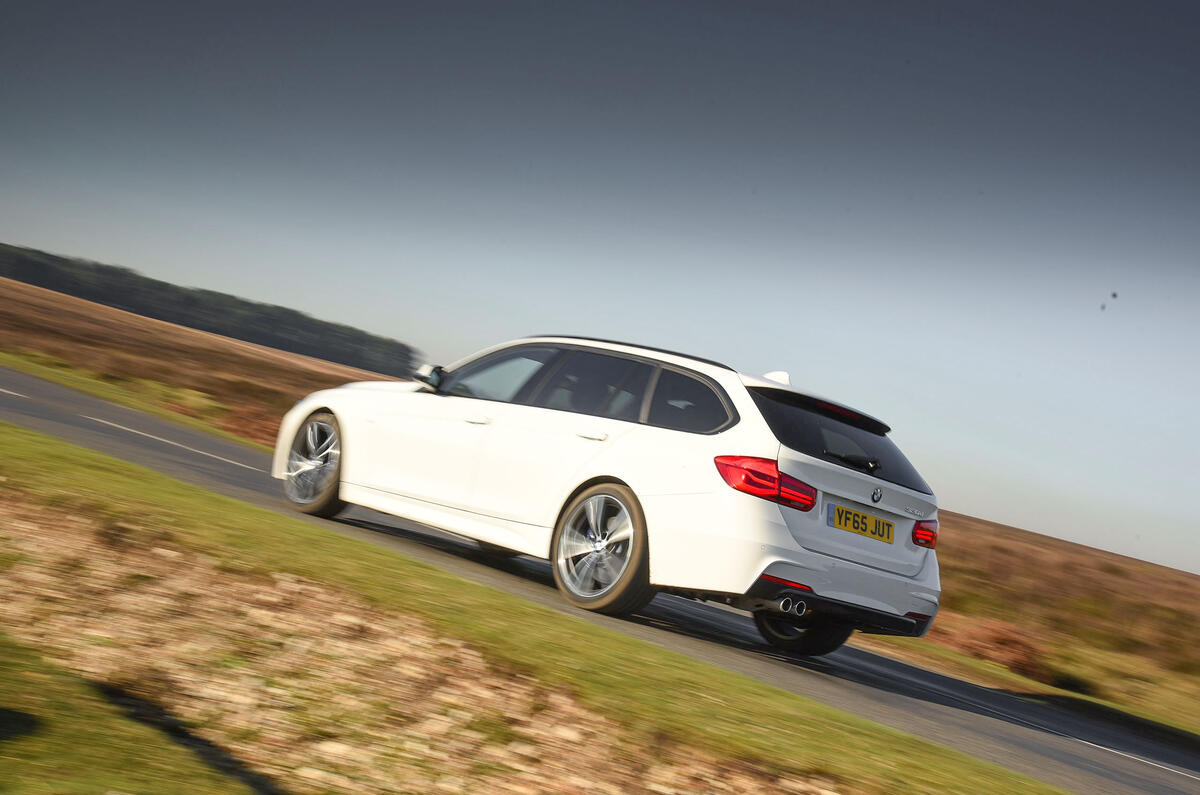 BMW 3 Series Touring rear cornering