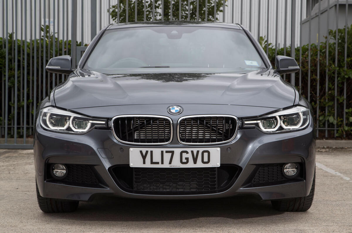 BMW 330e front end