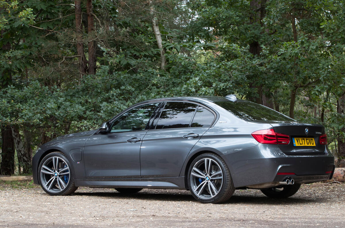 BMW 330e rear quarter