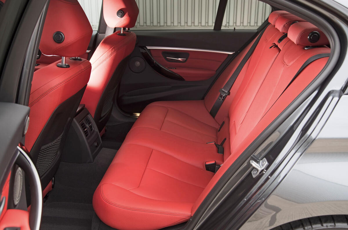 BMW 330e rear seats