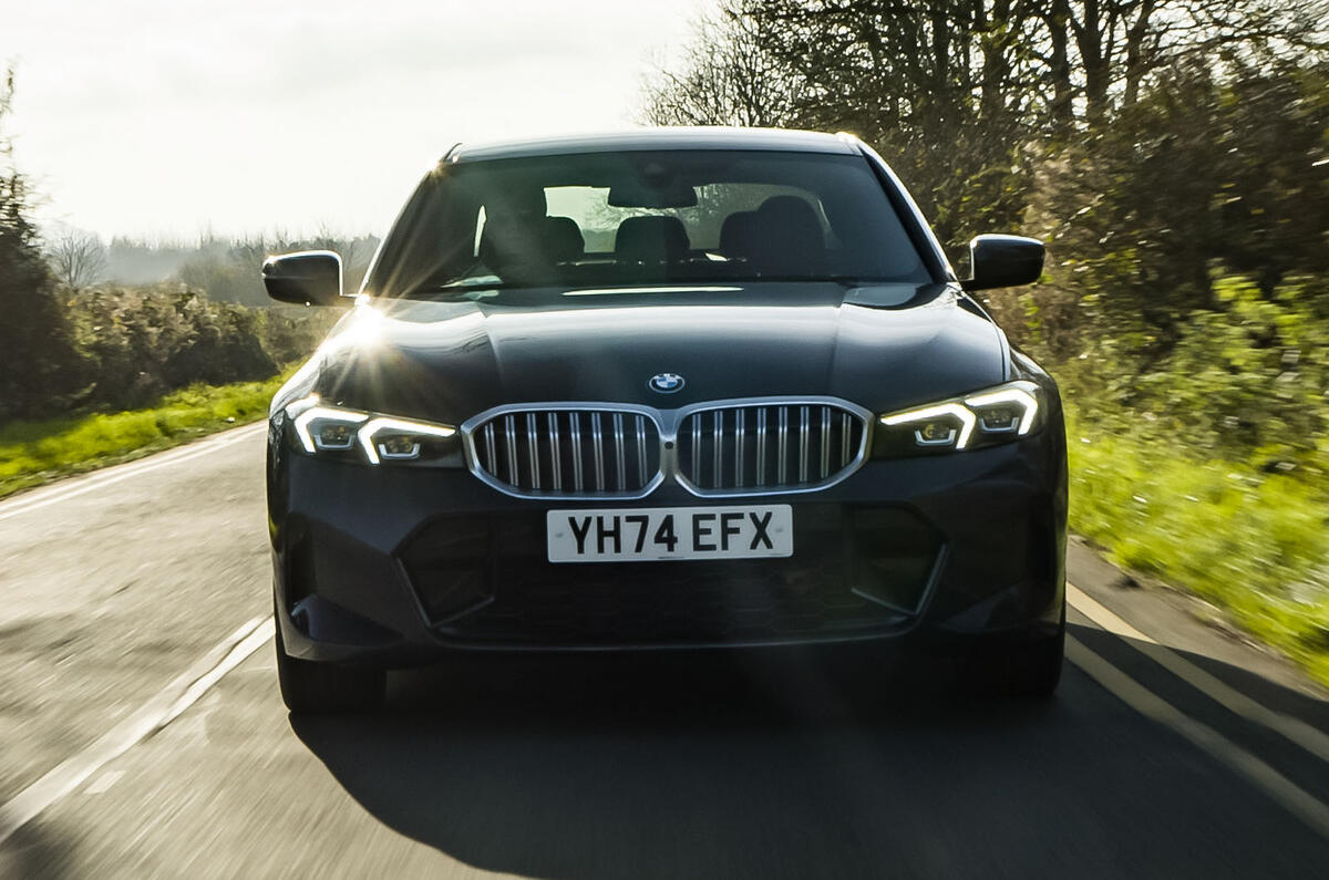 BMW 330e review 2024 02front tracking BMW 330e review 2024 02 front tracking