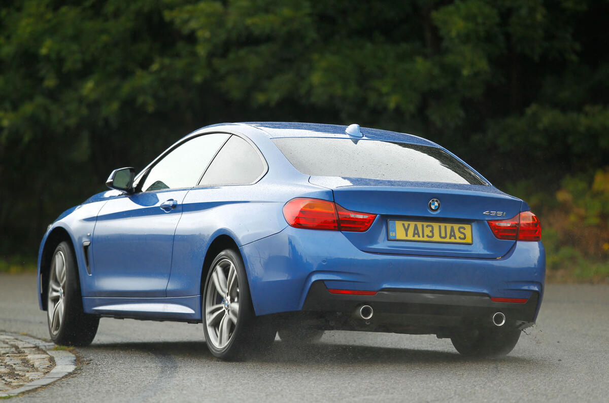 BMW 4 Series rear cornering