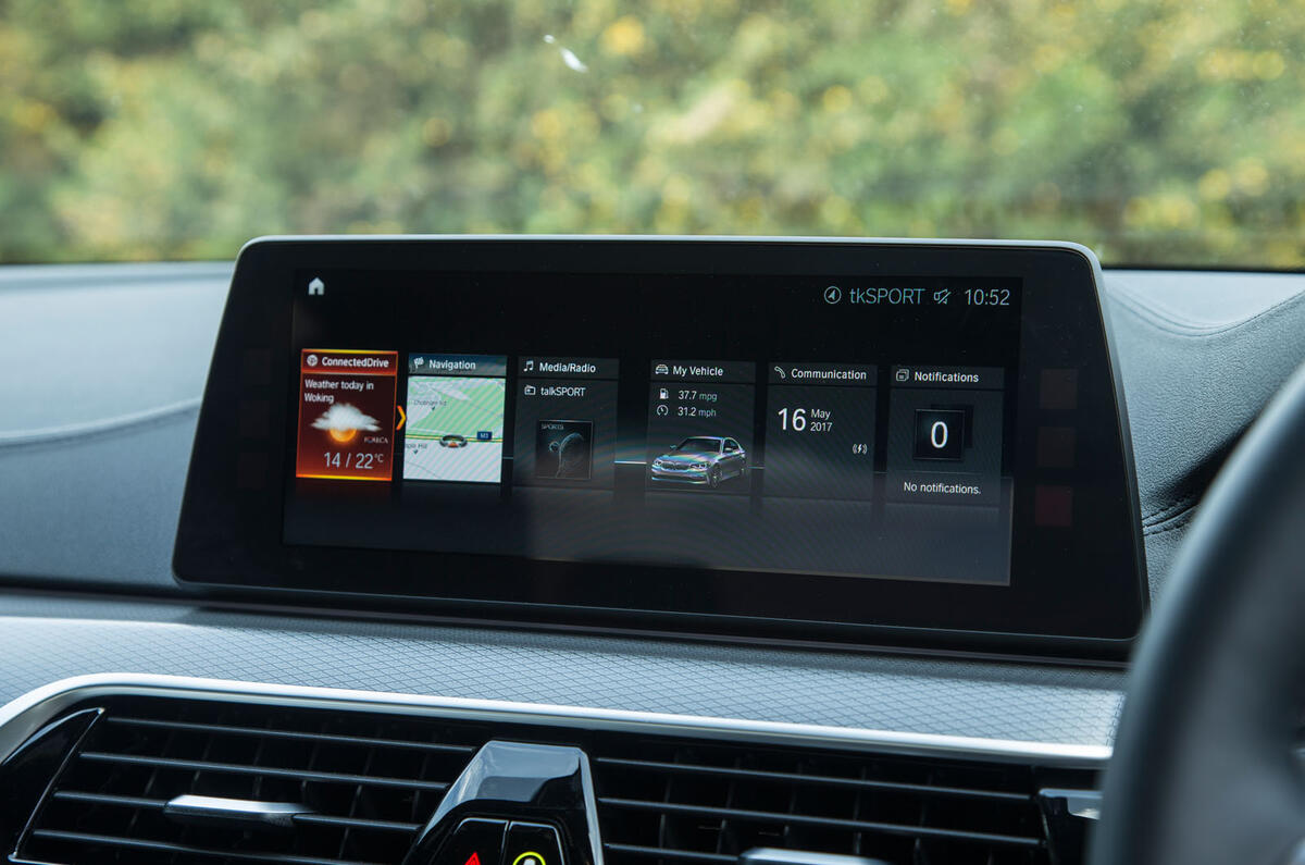 BMW 5 Series infotainment system