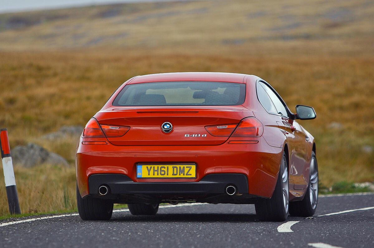 BMW 6 Series rear cornering