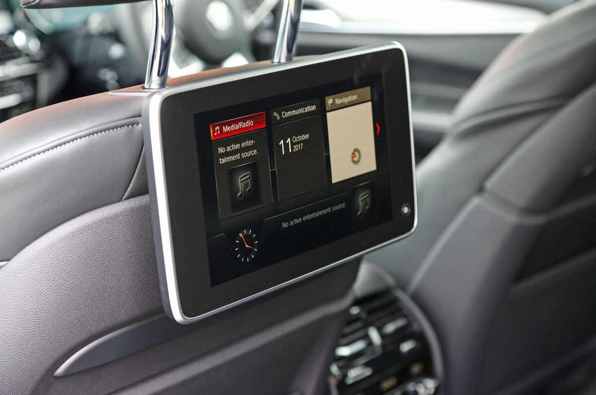 BMW 6 Series Gran Turismo rear TV screens